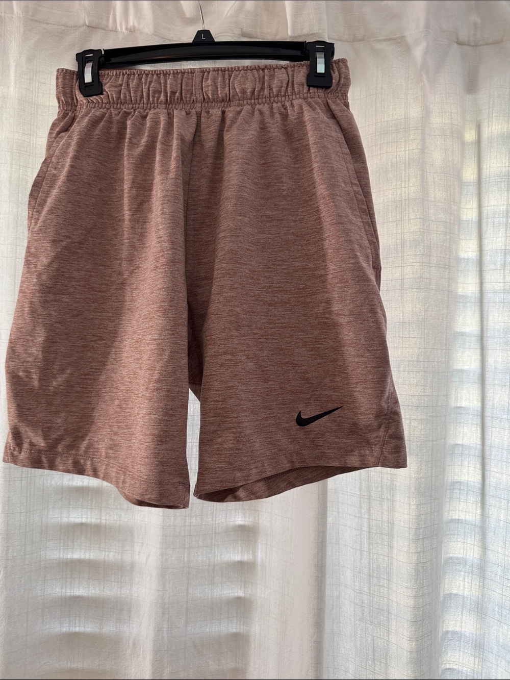 Nike Heathered Mauve Athletic Shorts